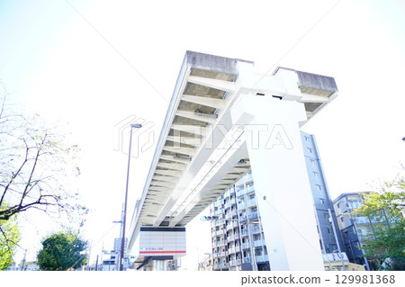 Minumadai Shinsui Park Station on the Nippori-Toneri Liner in Adachi Ward Minumadai Shinsui Park Station on the Nippori-Toneri Liner in Adachi Ward 129981368