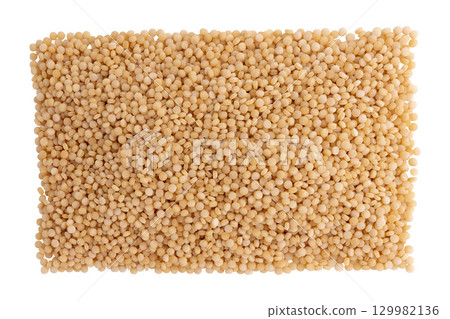 raw couscous isolated on white 129982136