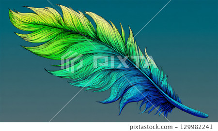 colorful feather illustration colorful feather illustration 129982241