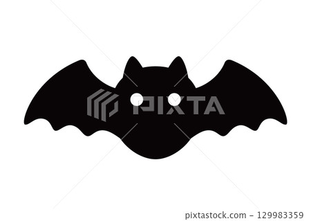 Halloween material: cute bat character 129983359