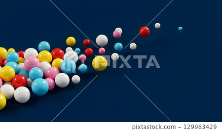 colorful easter eggs in the green paper background colorful easter eggs in the green paper background 129983429