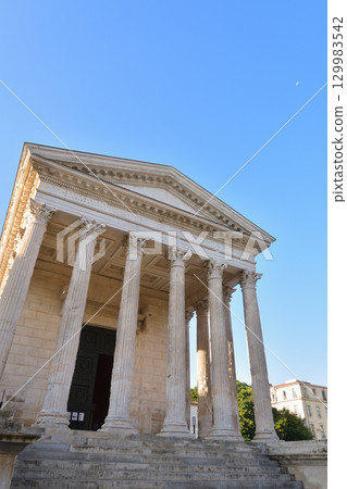Maison Carrée, an ancient Roman temple in Nîmes, France (photographed on August 15, 2025) Maison Carrée, an ancient Roman temple in Nîmes, France (photographed on August 15, 2025) 129983542