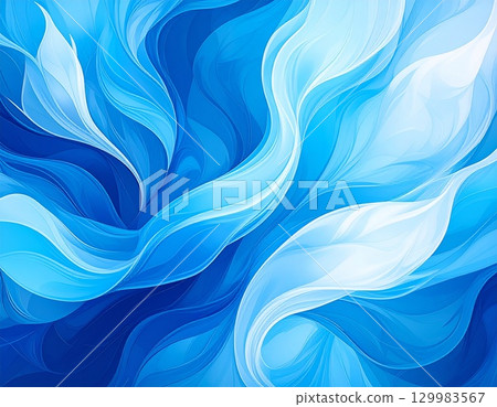 藍色火焰,燃燒的藍色火焰背景,藍色和白色的生動漸變 藍色火焰,燃燒的藍色火焰背景,藍色和白色的生動漸變 129983567
