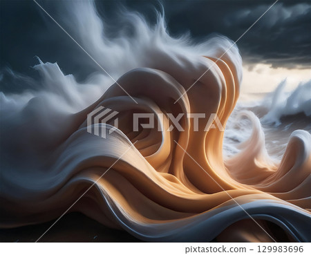 Cloud-like abstract expression Cloud-like abstract expression 129983696