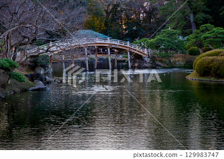 特別觀光景點：栗林公園朝霞 129983747