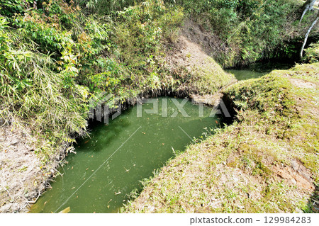 上總國久留里城：複製的天守閣和圍牆 129984283