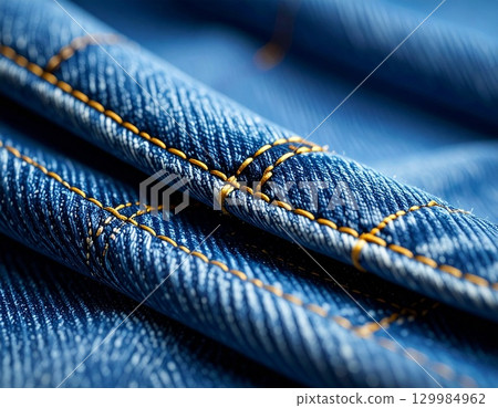 Beautiful denim fabric background material Beautiful denim fabric background material 129984962
