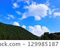 Summer sky and mountain 129985187