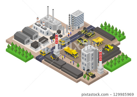 Isometric mine Isometric mine 129985969