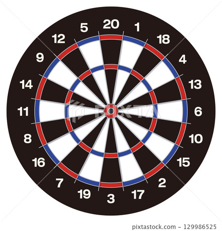 飛鏢插畫 129986525