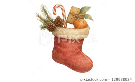 水彩聖誕禮物 水彩聖誕禮物 129988024