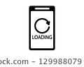 A smartphone screen showing loading 129988079