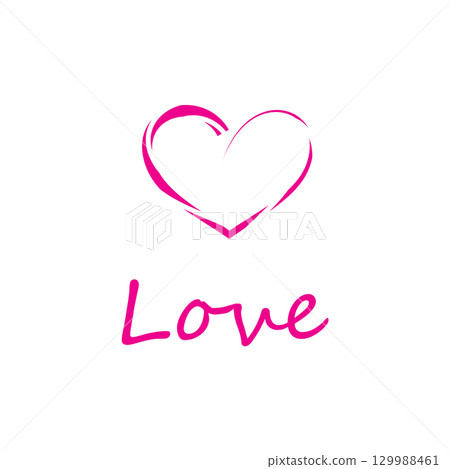 Love logo vector illustrations design icon template 129988461