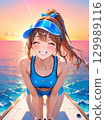 充滿活力的大海和教練 充滿活力的大海和教練 129989116