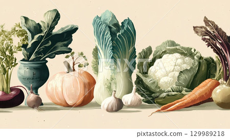 蔬菜、蔬菜景觀 蔬菜、蔬菜景觀 129989218