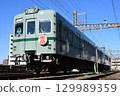Nankai Electric Railway 2200 series train parked at the depot (with semi-express sign displayed) 129989359