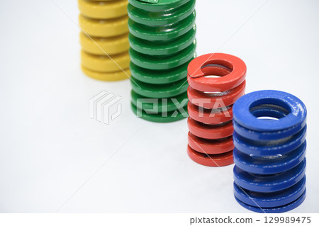The multi-color mold and die coating spring standard spare parts. The multi-color mold and die coating spring standard spare parts. 129989475