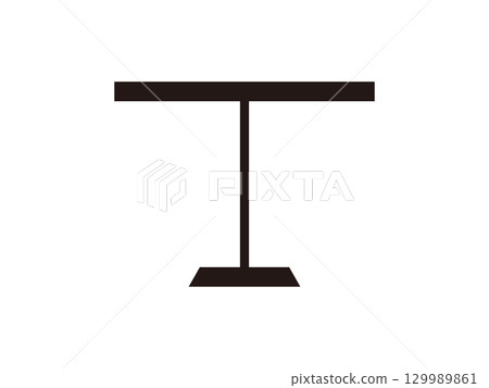 黑色表格圖示的插圖 黑色表格圖示的插圖 129989861