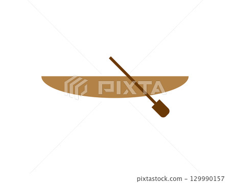 Canoe, kayak and boat icon illustration 129990157