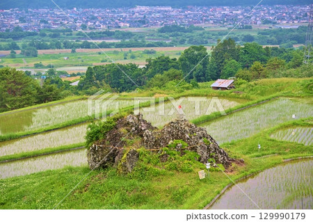 Niiseki, one of the Thirteen Views of Obasute, Nagano 129990179