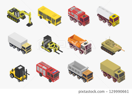 Isometric means of transport Isometric means of transport 129990661