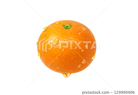 橘子插畫，逼真的橘子 129990906