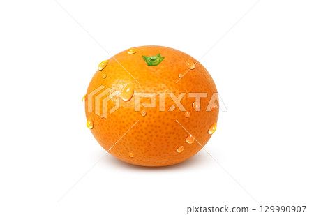 橘子插畫，逼真的橘子 129990907