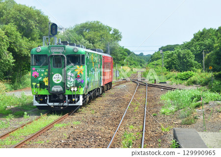JR北海道根室本線，浜中站至厚岸站的列車窗景色（2023年） 129990965