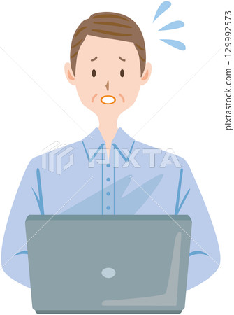 中老年人使用電腦困難 129992573