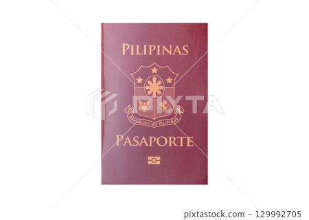 Philippines passport for travelling, flying and doing business. Philippines document Philippines passport for travelling, flying and doing business. Philippines document 129992705