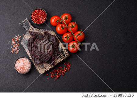 Snacks or jerky, beef slice meat dried, dehydrated. Beef snack 129993120