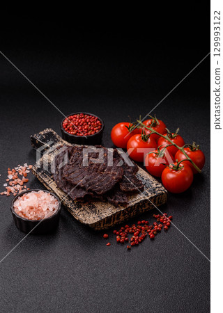 Snacks or jerky, beef slice meat dried, dehydrated. Beef snack 129993122