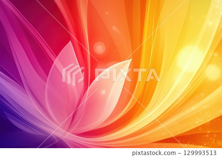 Abstract leaves colorful background 129993513