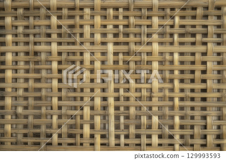 Intricate bamboo weave pattern with natural grain Intricate bamboo weave pattern with natural grain 129993593