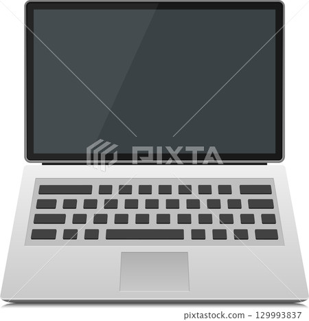 Sleek laptop with a large display, perfect for work, school, or entertainment on the go. 129993837