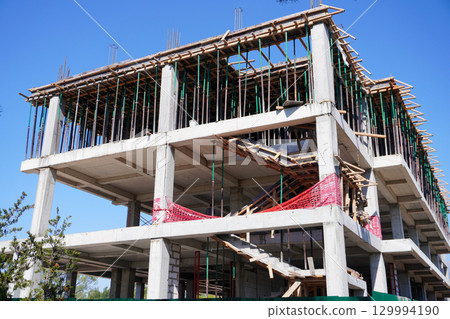 Construction Site Building Framework Construction Site Building Framework 129994190