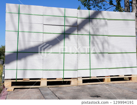 Stacked Concrete Panels Stacked Concrete Panels 129994191