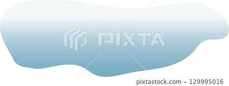 Abstract water shape illustration with gradient blue and white tones on a black background. Abstract water shape illustration with gradient blue and white tones on a black background. 129995016