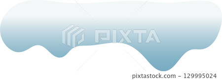Illustrated icy snow formation element, ideal for winter themes and snowy design accents. Illustrated icy snow formation element, ideal for winter themes and snowy design accents. 129995024