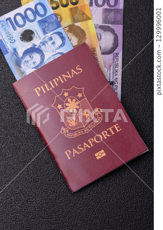 Philippines passport for travelling, flying and doing business. Philippines document Philippines passport for travelling, flying and doing business. Philippines document 129996001