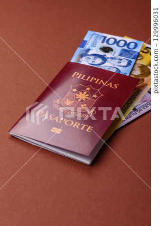 Philippines passport for travelling, flying and doing business. Philippines document Philippines passport for travelling, flying and doing business. Philippines document 129996031