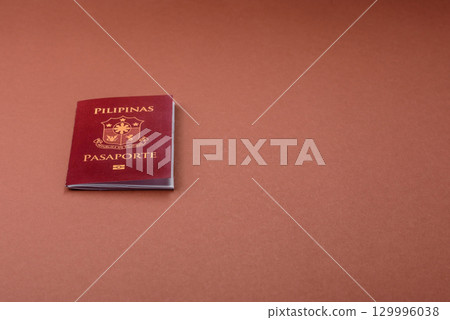 Philippines passport for travelling, flying and doing business. Philippines document Philippines passport for travelling, flying and doing business. Philippines document 129996038