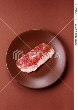 Sliced ham, meat, pork or turkey sausage for sandwiches. Ham slices, food Sliced ham, meat, pork or turkey sausage for sandwiches. Ham slices, food 129996204
