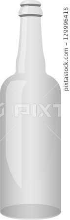 A sleek, modern bottle with a smooth, minimalist design and a subtle gradient, isolated on white. A sleek, modern bottle with a smooth, minimalist design and a subtle gradient, isolated on white. 129996418