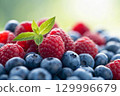 fresh berries background 129996679