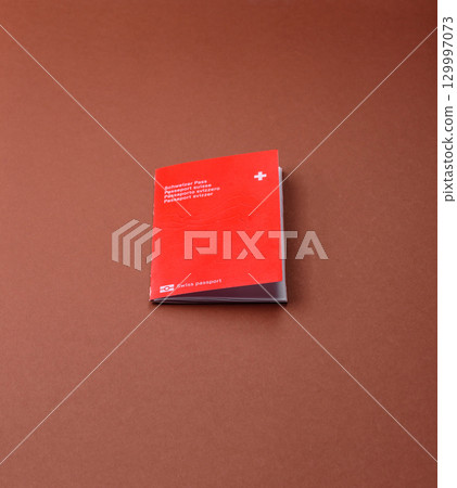 Swiss passport for travelling, flying and doing business. Switzerland document 129997073