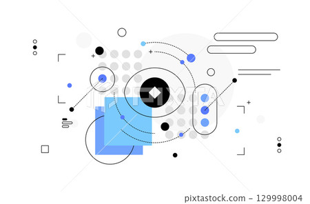 Statistics and data analysis. Infographic element Statistics and data analysis. Infographic element 129998004