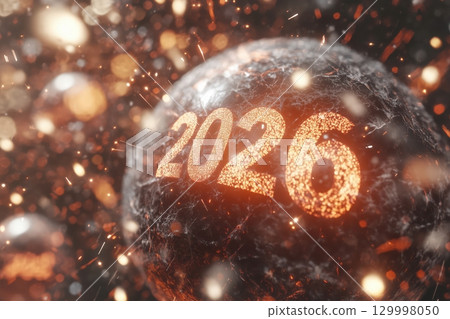 Digital artwork with the number 2026 129998050