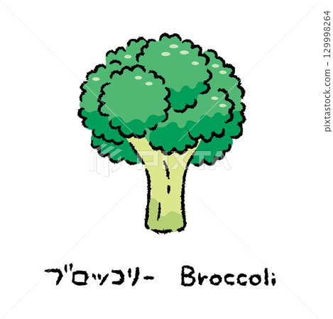 手繪西蘭花 2_name 包括 129998264