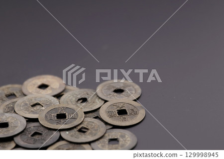 Kan'ei Tsūhō coins from the Edo period Kan'ei Tsūhō coins from the Edo period 129998945